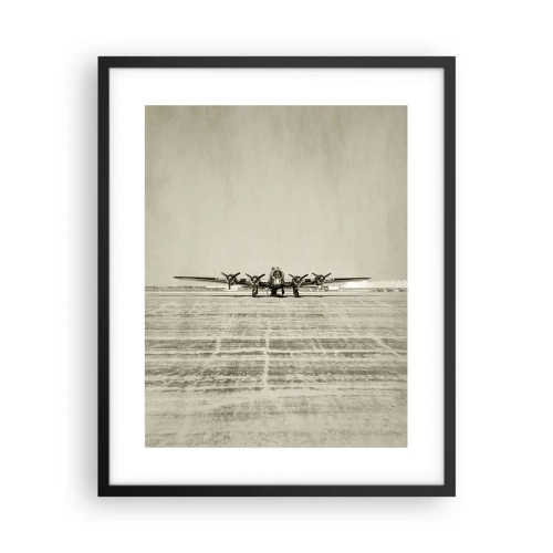 Poster in black frame - Ready as Always - 40x50 cm