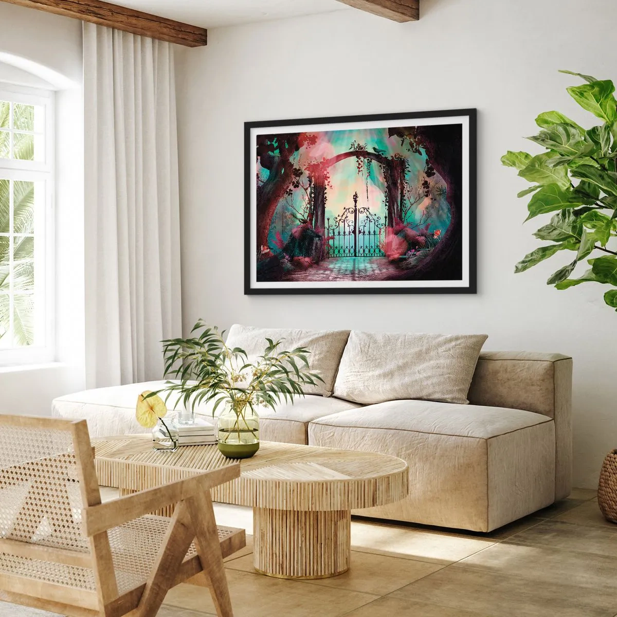 Poster in black frame - Secret Garden - 70x50 cm