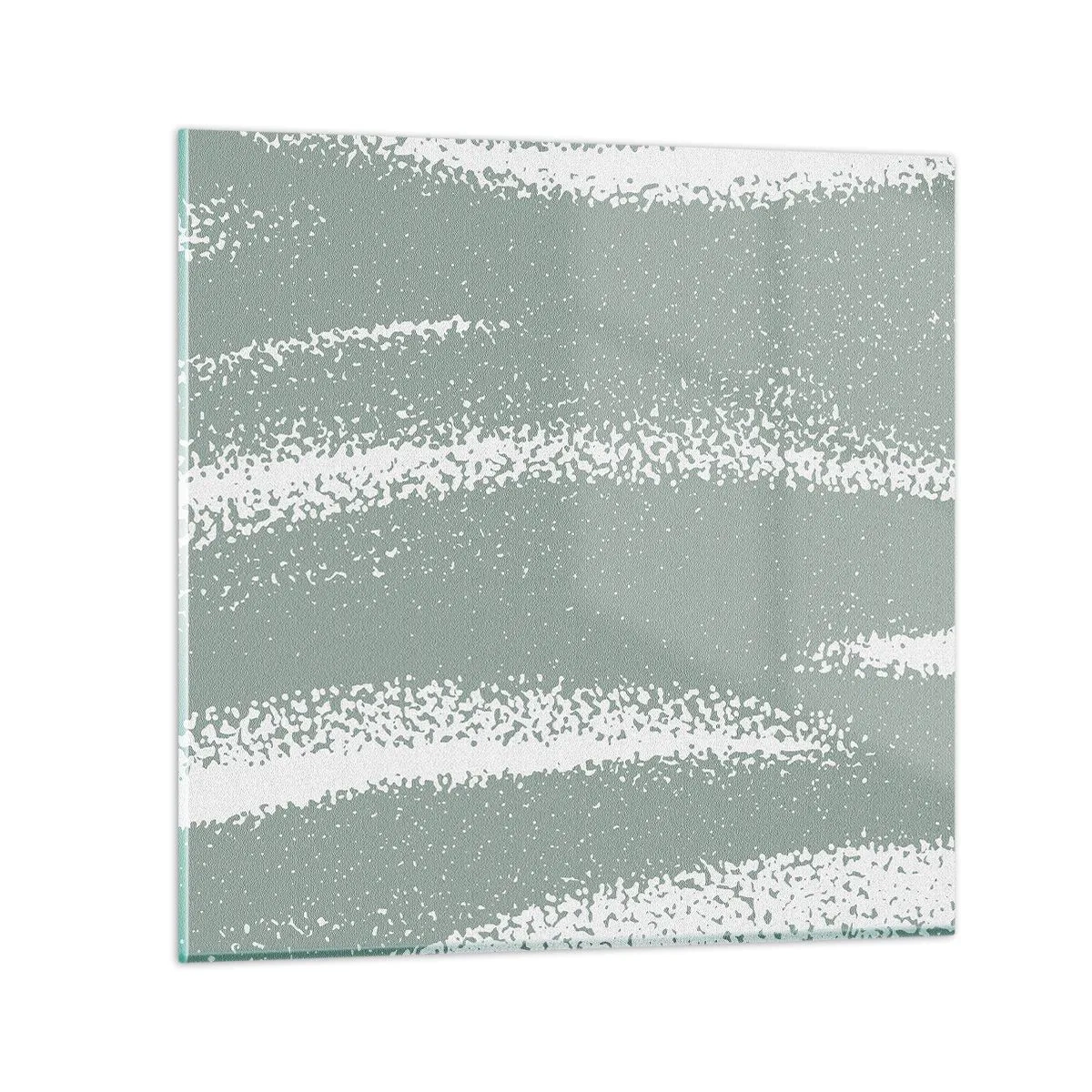 Glass picture - Abstrcat in Winter Climate - 70x70 cm