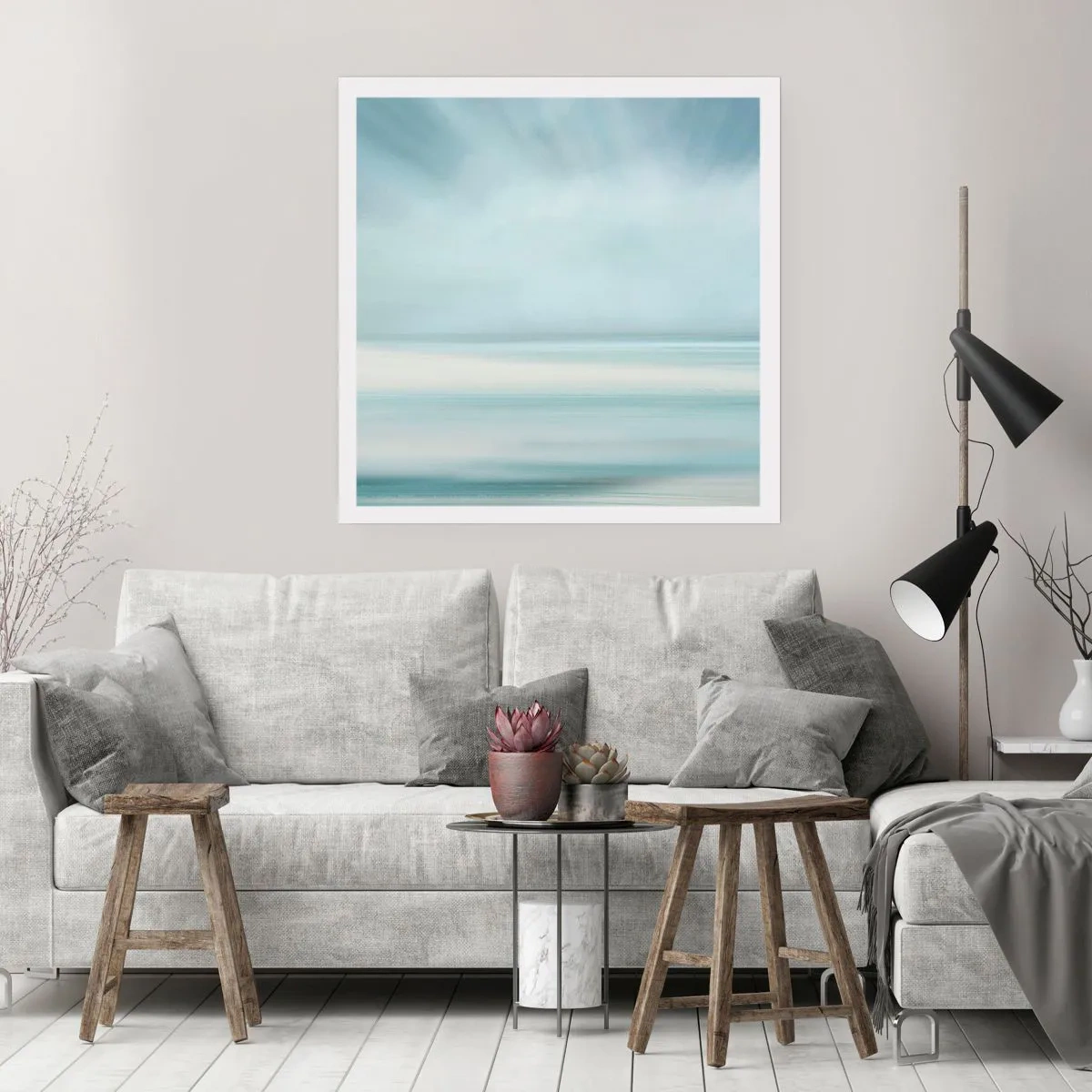 Poster - Calm up to the Horizon - 30x30 cm