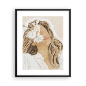 Poster in black frame - In Elation Among Flowers  - 40x50 cm