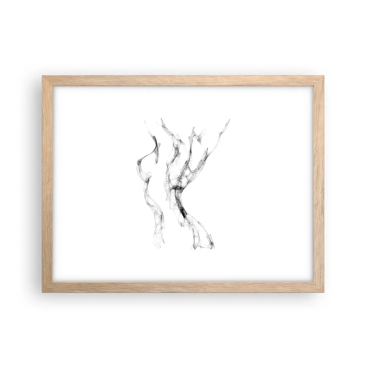 Poster in light oak frame - Beautiful and Strong - 40x30 cm