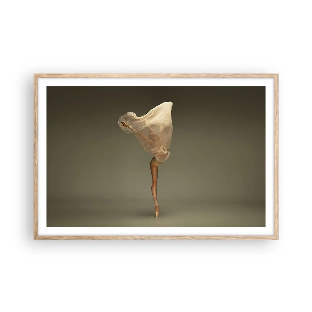 Poster in light oak frame - About To Fly - 91x61 cm