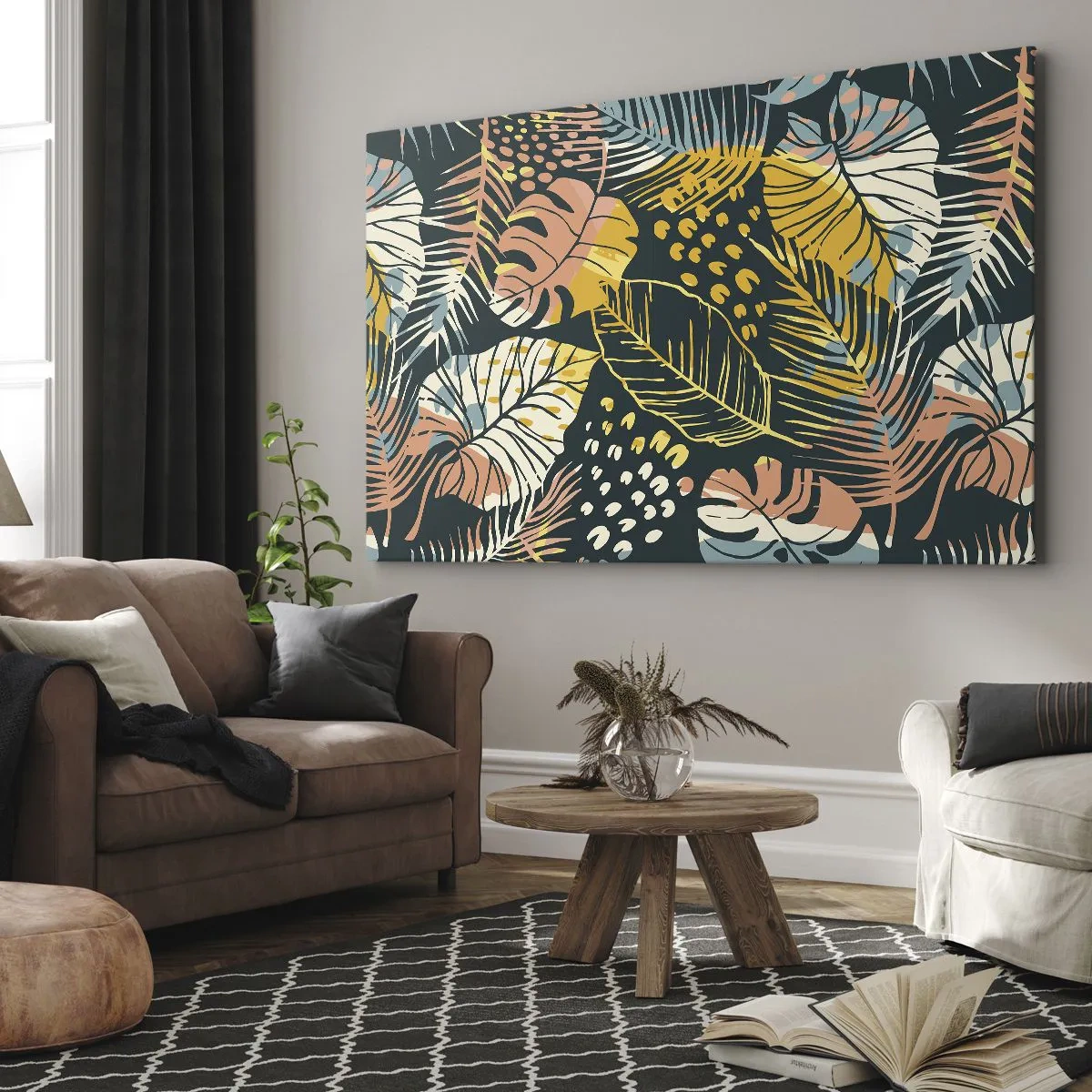 Canvas picture - Leafy Fantasy - 100x70 cm