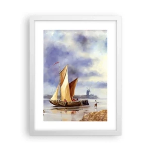 Poster in white frmae - Return of Sailors - 30x40 cm