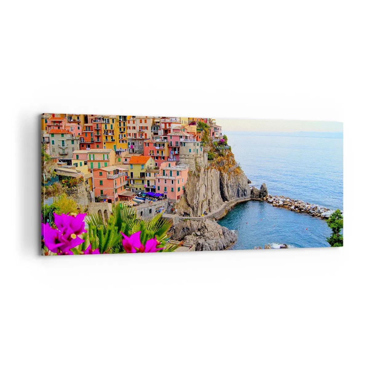 Canvas picture - Laughing City - 100x40 cm