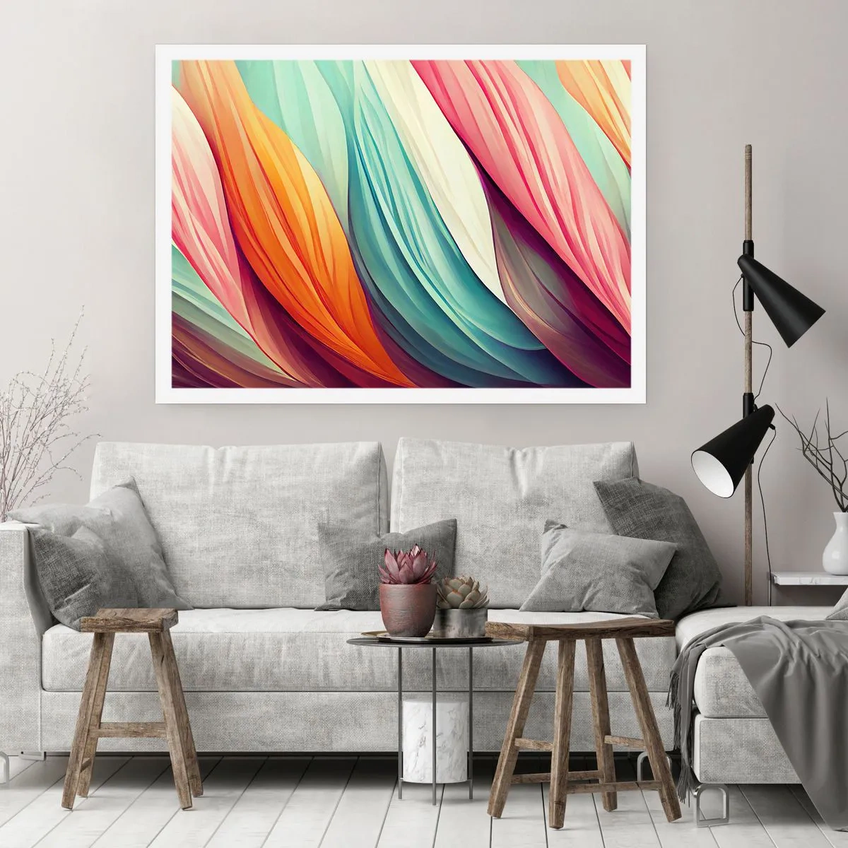 Poster - Rainbow Knot - 70x50 cm