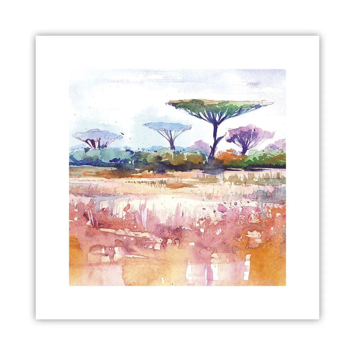 Poster - Colour of Savannah - 30x30 cm