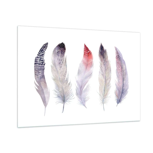 Glass picture - Delicate Like Pink Fog - 100x70 cm