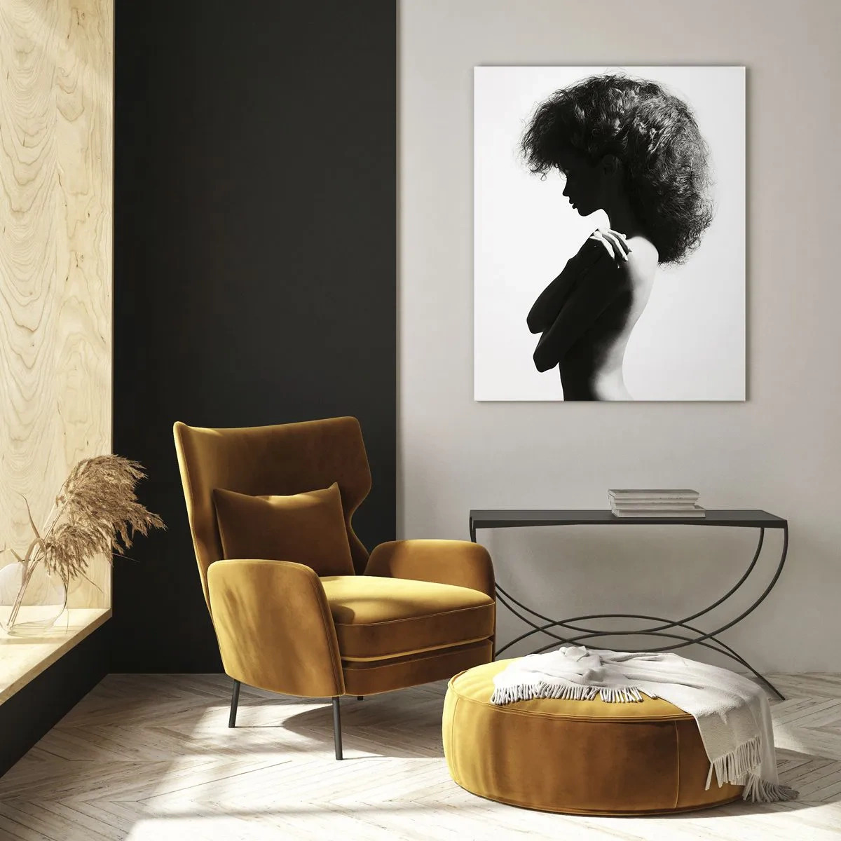 Glass picture - Like a Flower on a Thin Stem - 50x70 cm