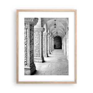 Poster in light oak frame - Where is this Going...? - 40x50 cm