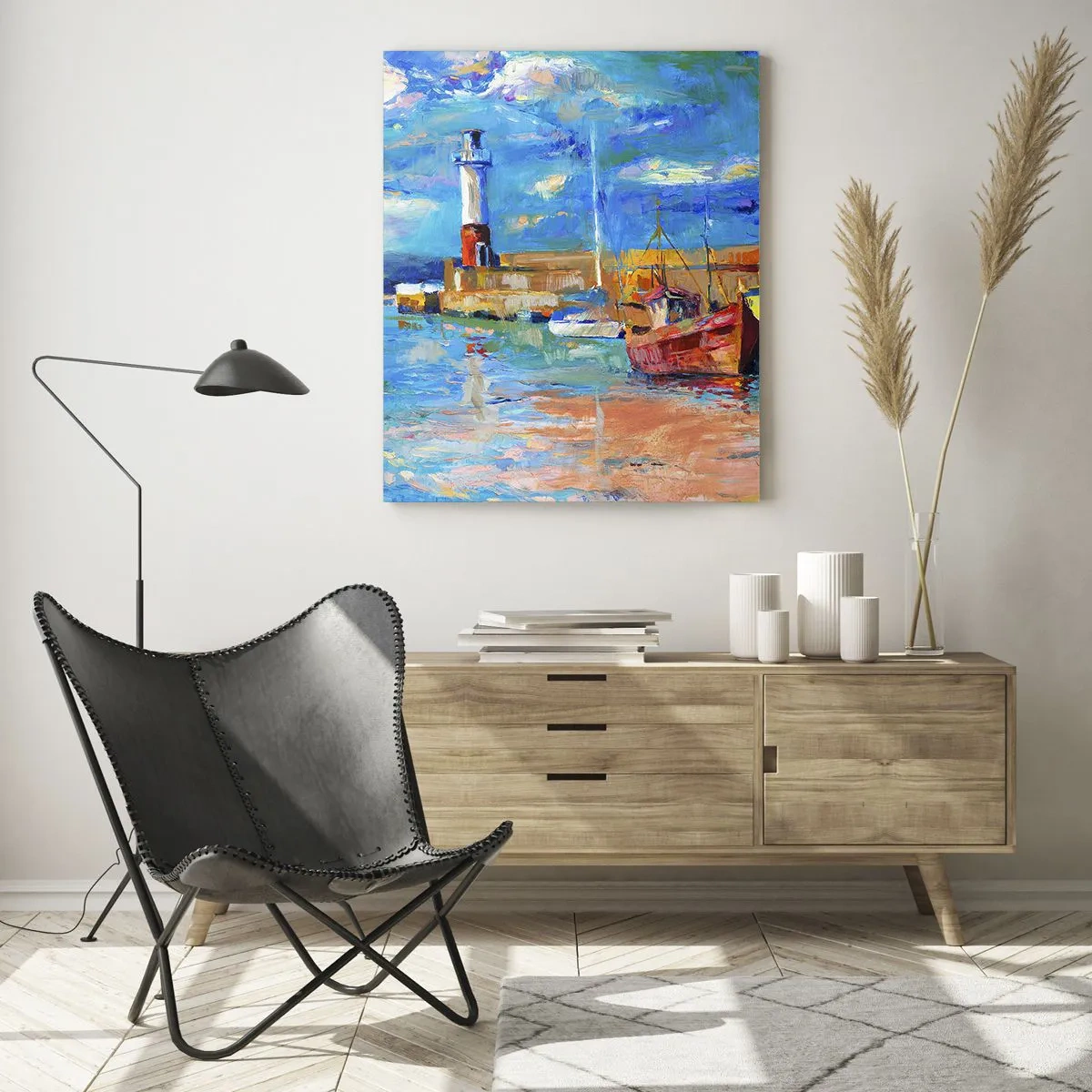 Glass picture - Afternoon in a Rainbow Bay - 50x70 cm