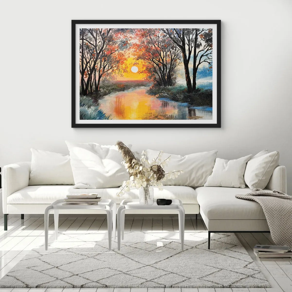 Poster in black frame - Autumn Impressions - 50x40 cm