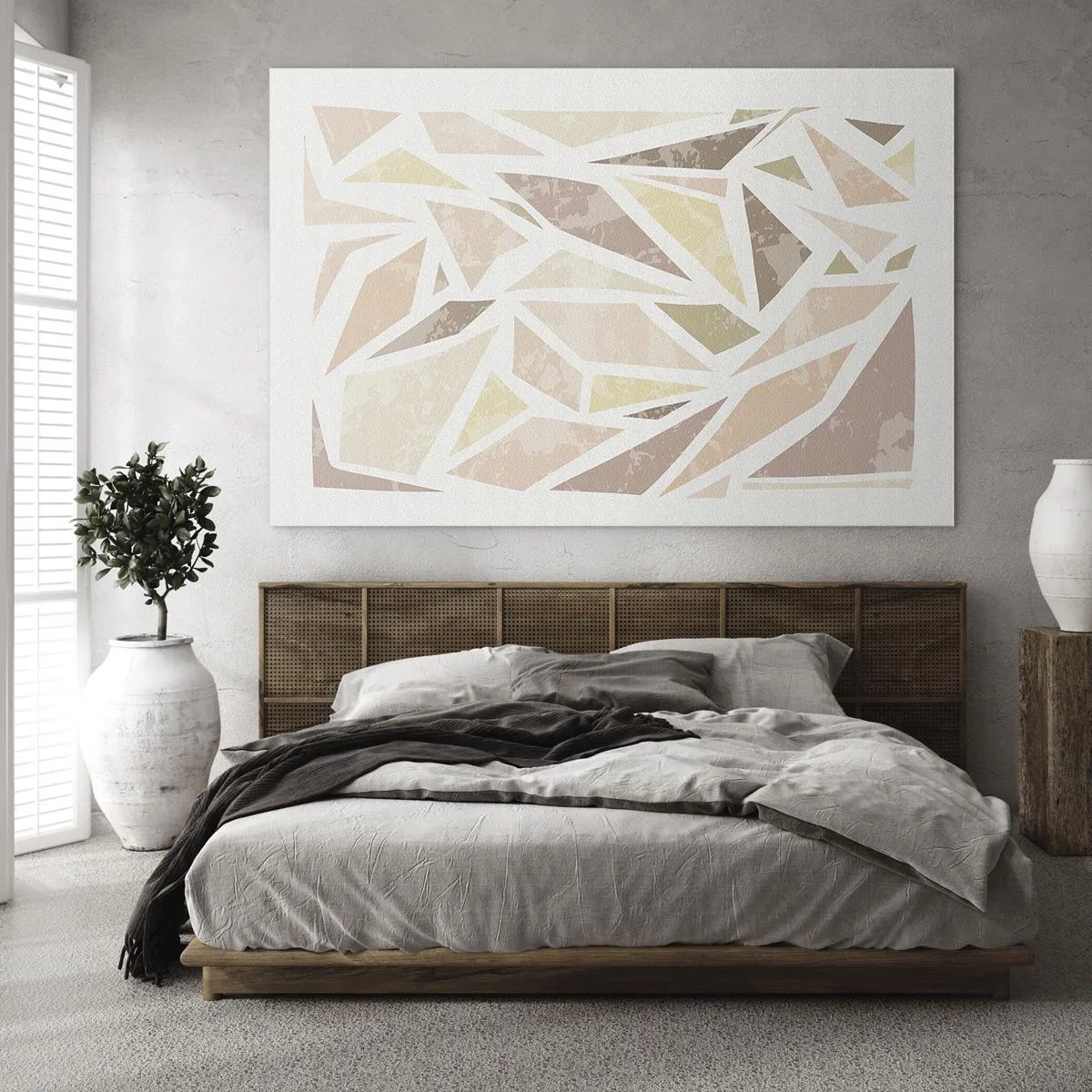 Glass picture - Stained Glass Composition - 120x80 cm