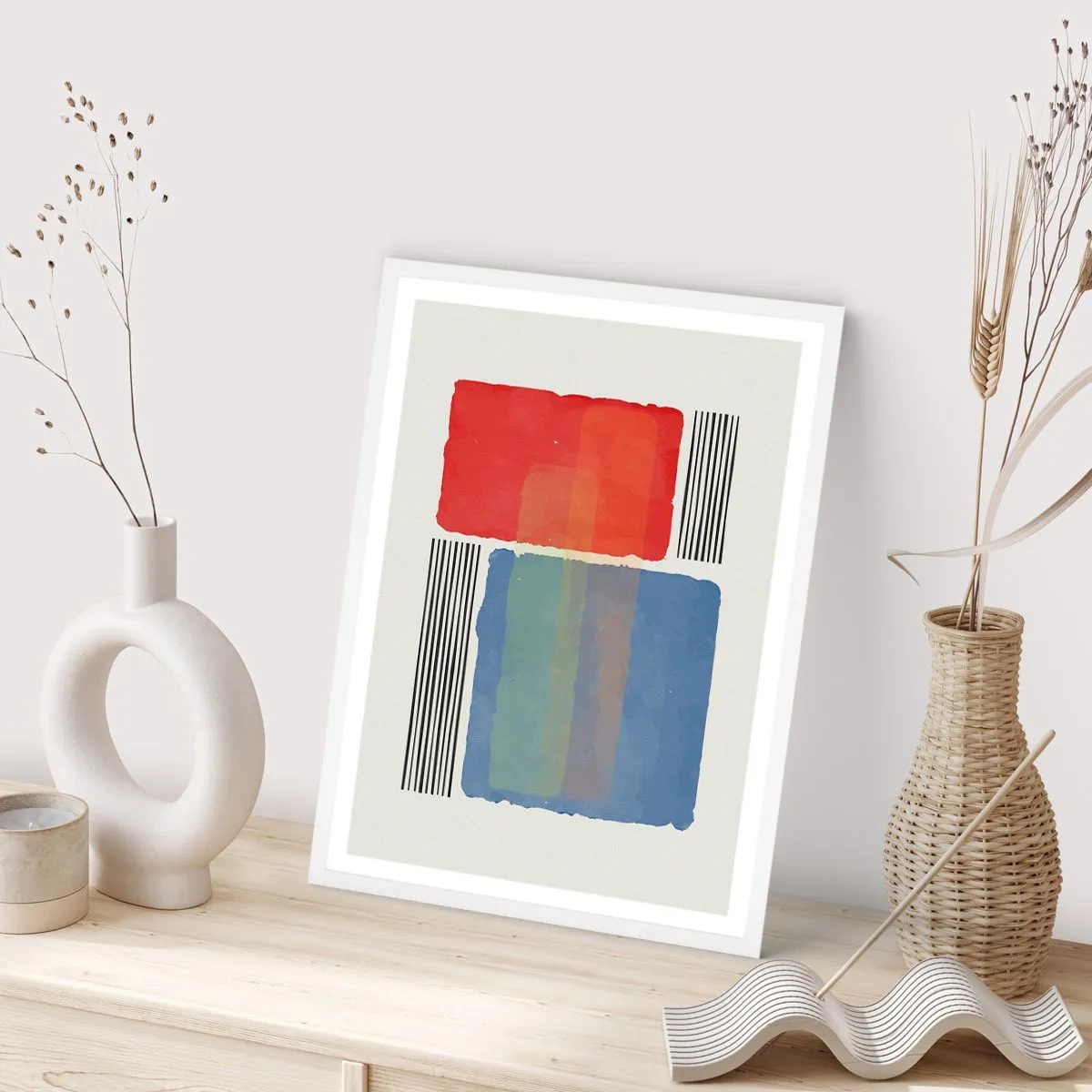 Poster in white frmae - Spirit and Letter of Geometry - 50x70 cm