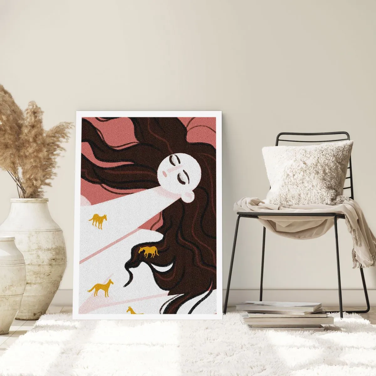 Poster - Dream of a Golden Horse - 61x91 cm