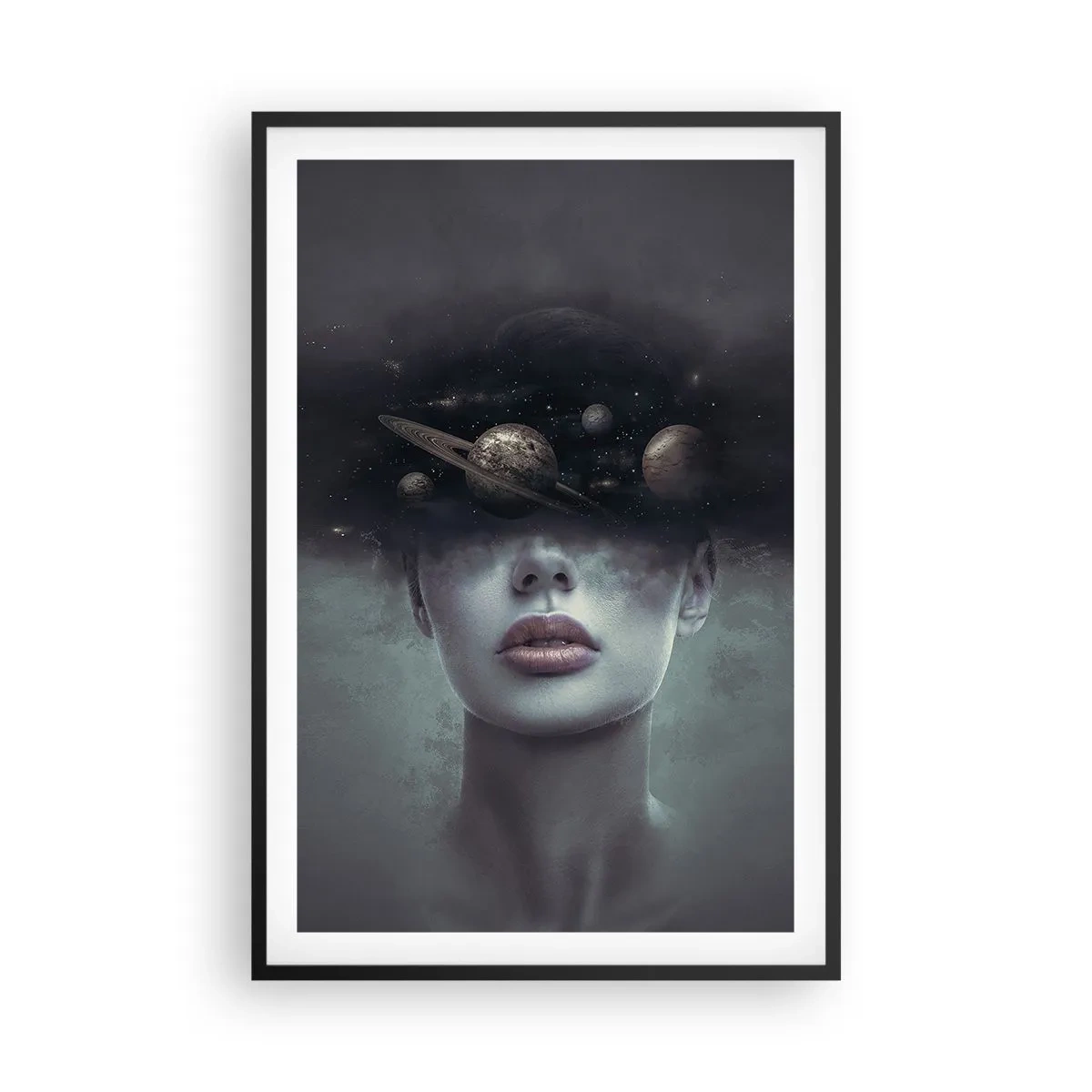 Poster in black frame - And Planets are Revolving… - 61x91 cm