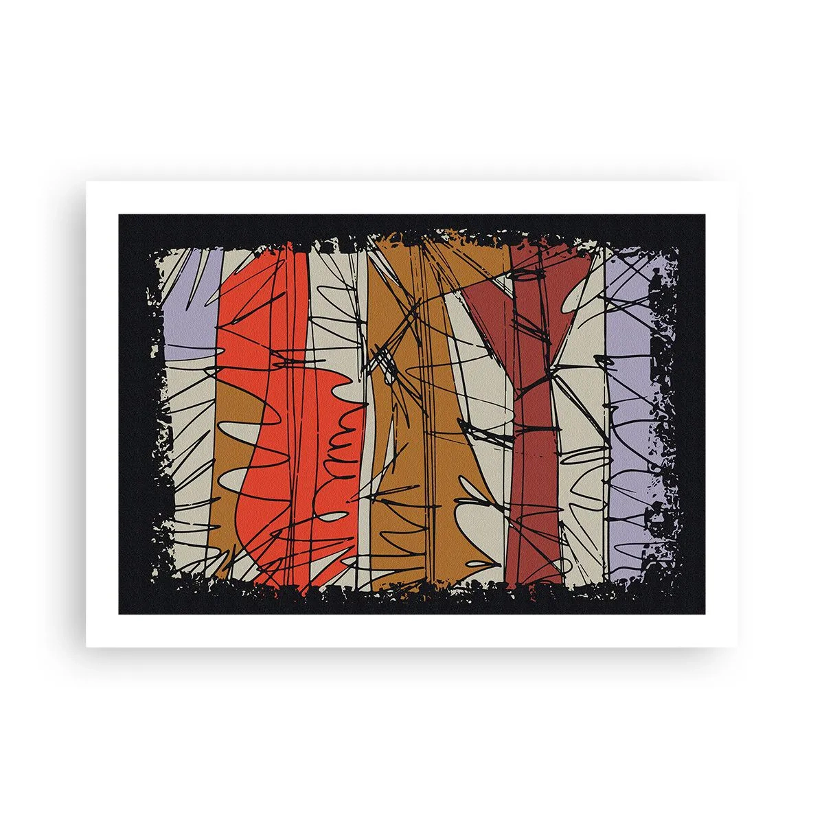 Poster - Spontaneous Composition - 70x50 cm