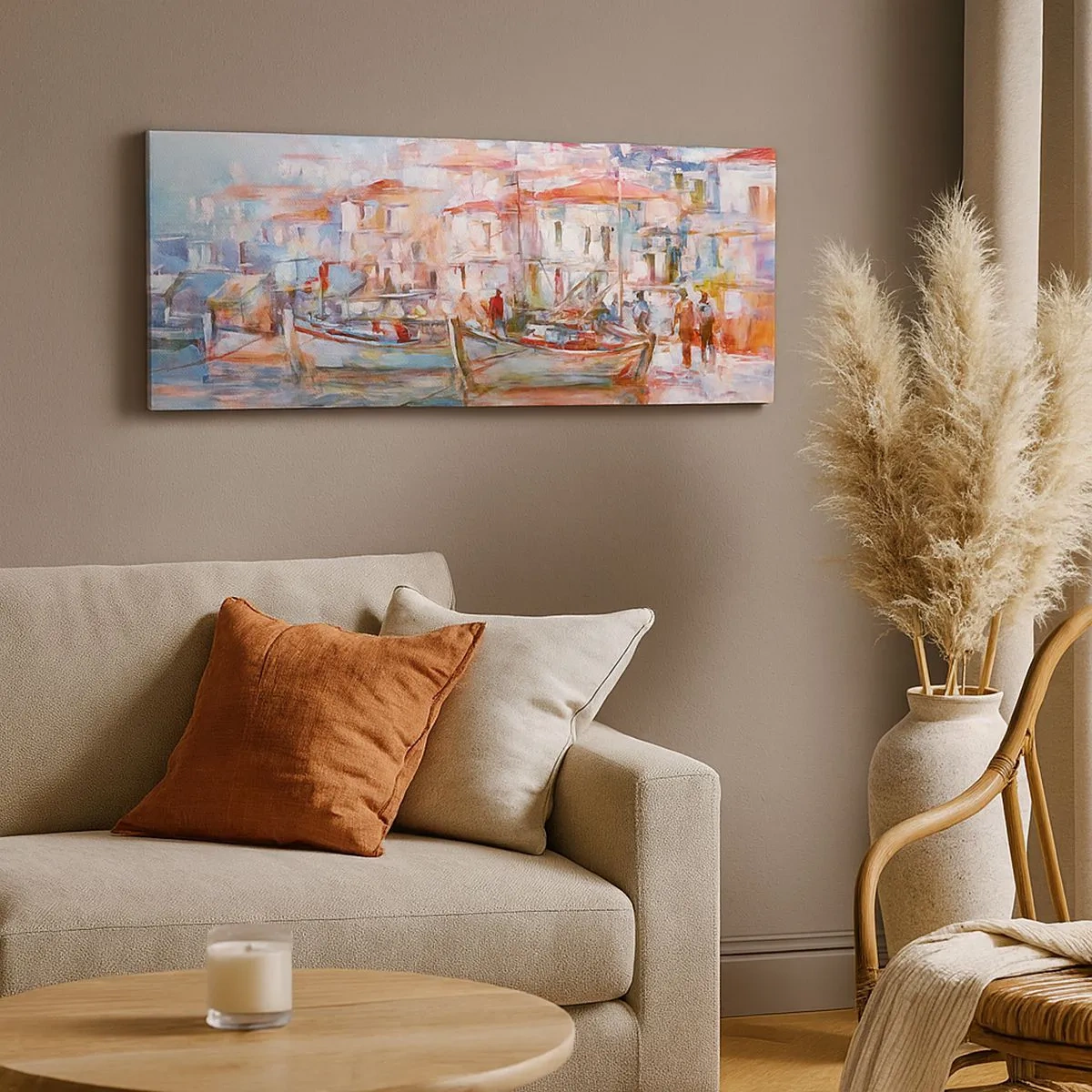 Canvas picture - Holidays in Pastel - 100x40 cm