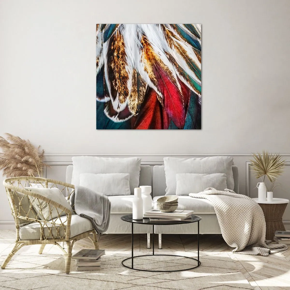 Glass picture - Secrets of Flight - 60x60 cm