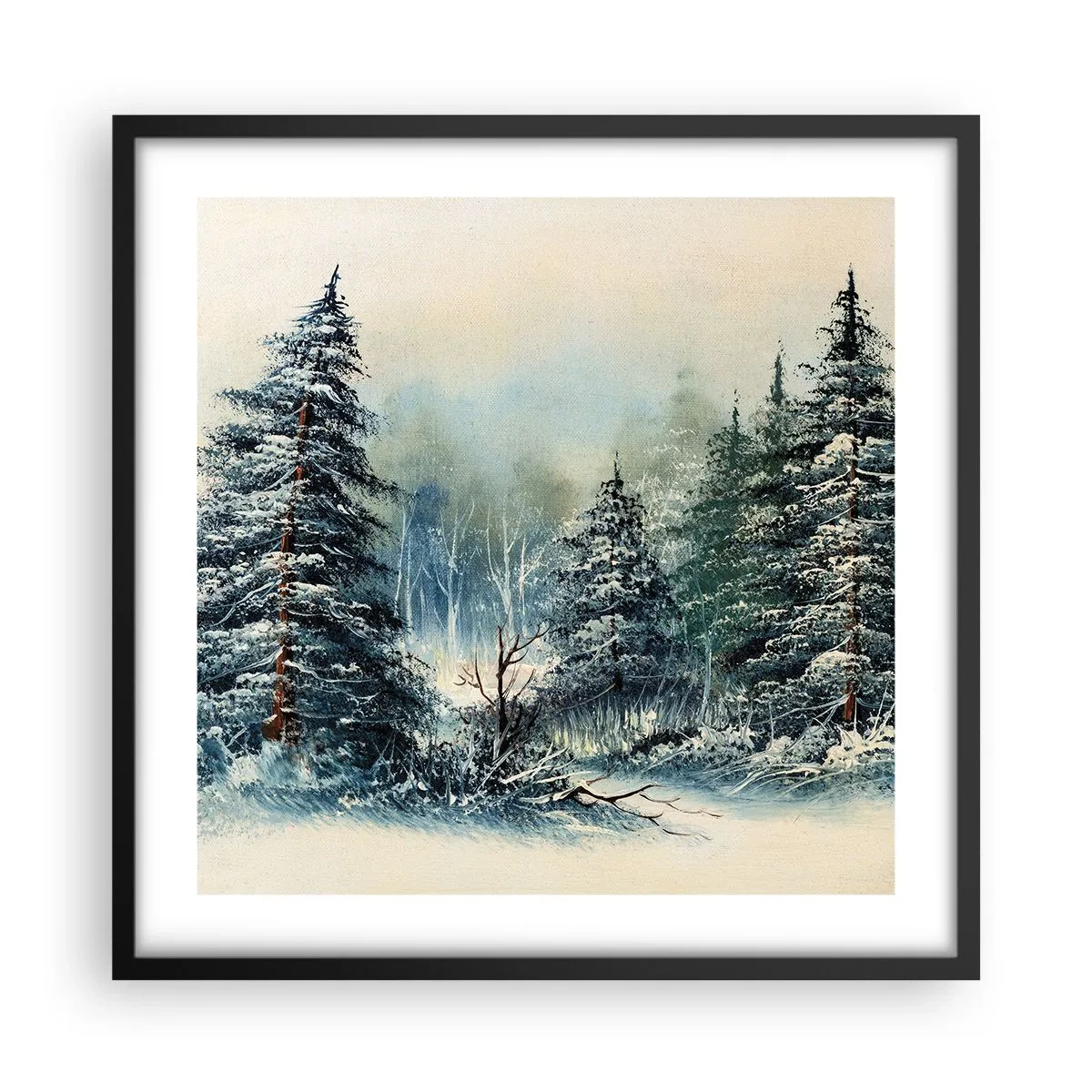 Poster in black frame - Ready for Christmas - 50x50 cm
