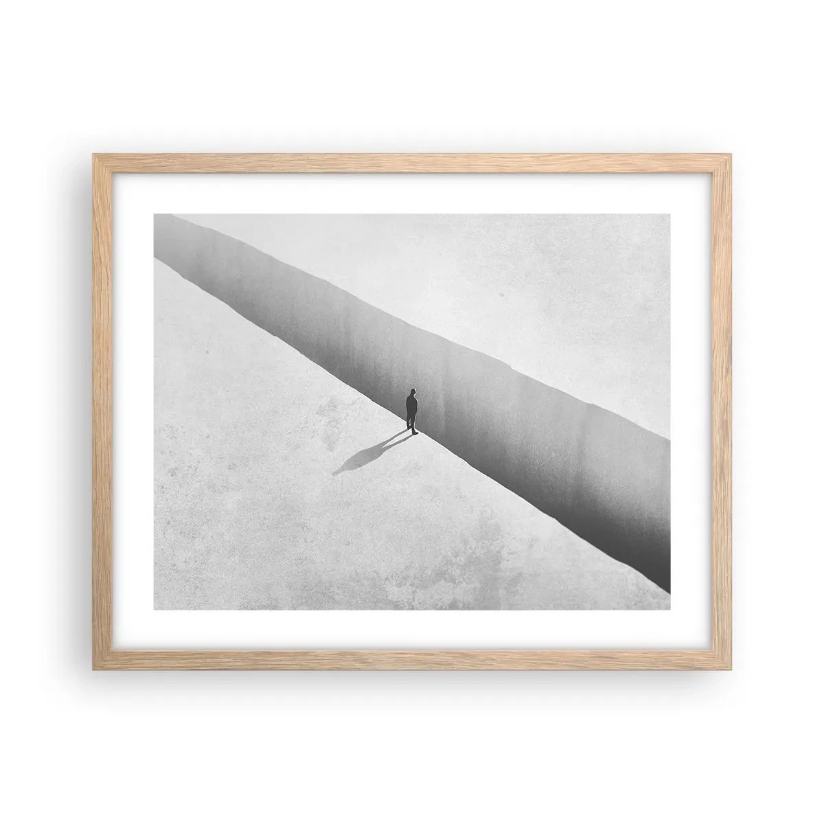 Poster in light oak frame - Clear Goal - 50x40 cm