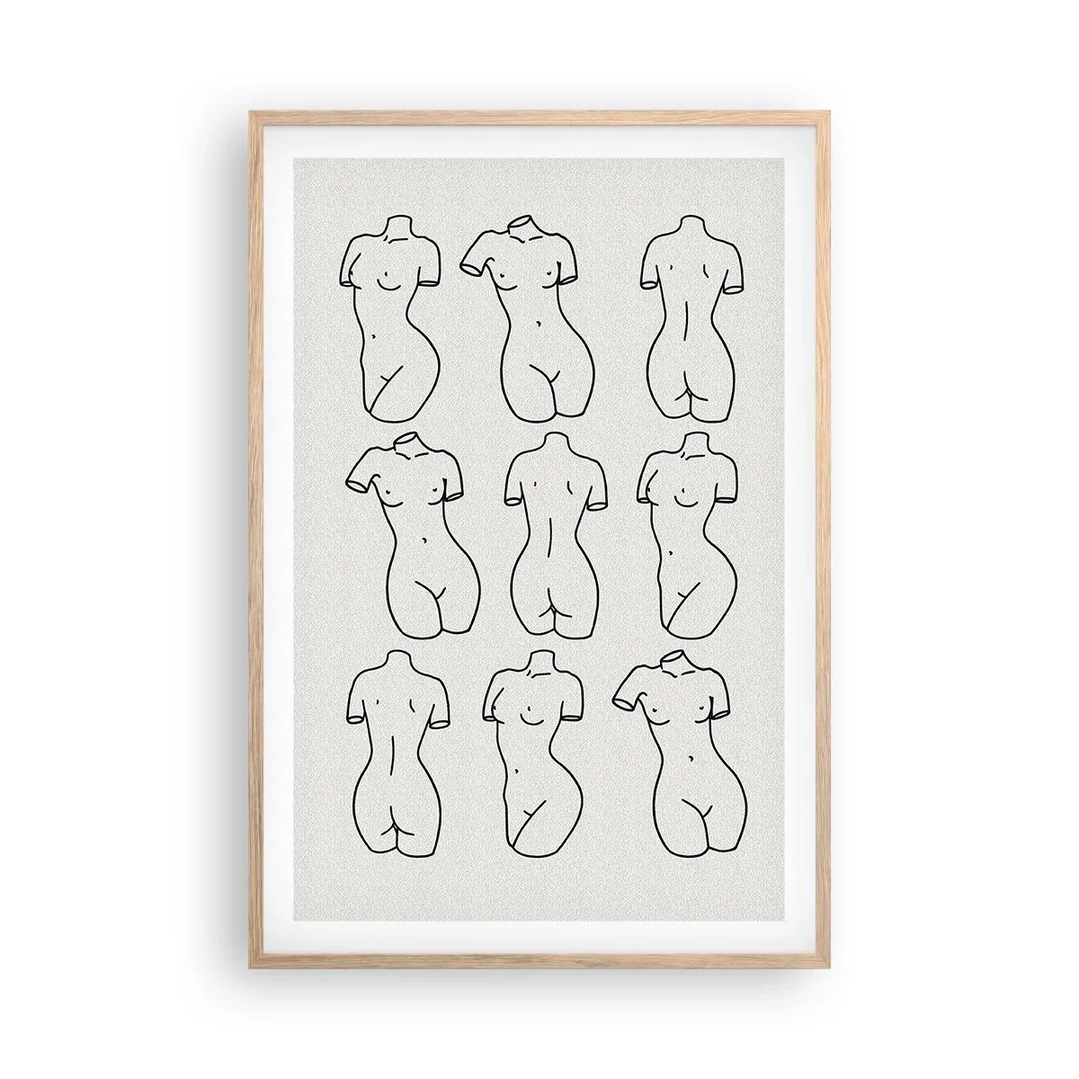 Poster in light oak frame - Only Venus - 61x91 cm