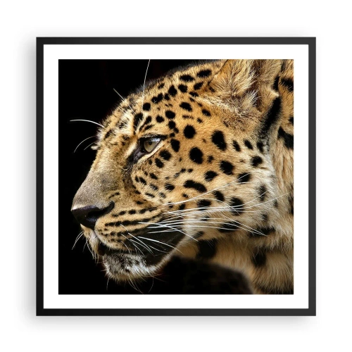 Poster in black frame - Calm, Focused, Ready - 60x60 cm