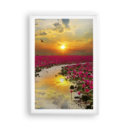 Poster in white frmae - Secret Life of a Lake - 61x91 cm