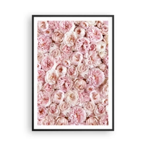 Poster in black frame - Decked with Roses - 70x100 cm