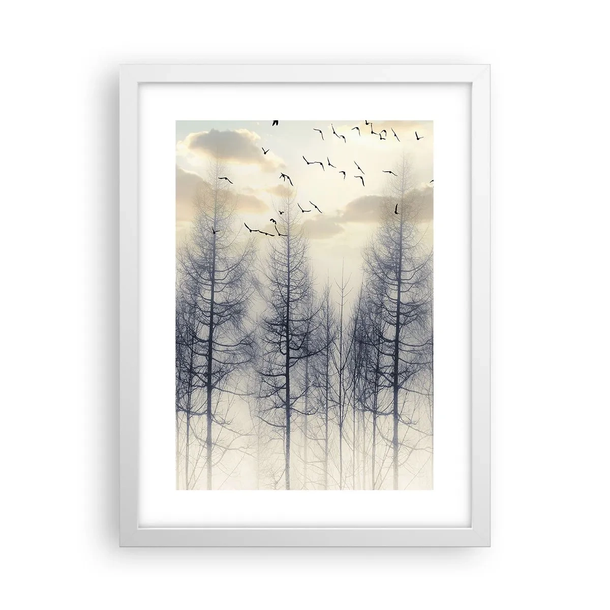 Poster in white frmae - Spirits of the Forest - 30x40 cm