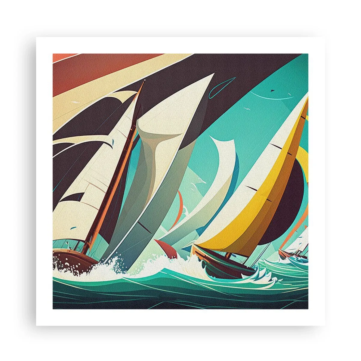 Poster - Standing Up to Elements - 60x60 cm