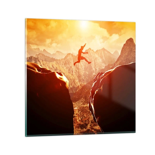 Glass picture - Crossing Borders - 40x40 cm