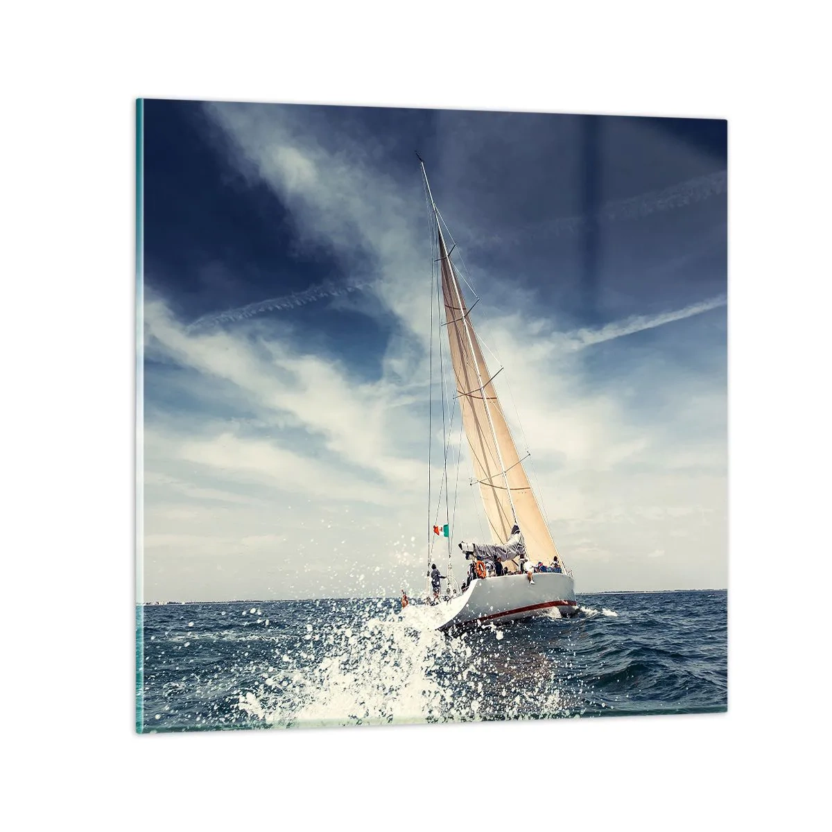 Glass picture - They Won't Catch Us - 60x60 cm