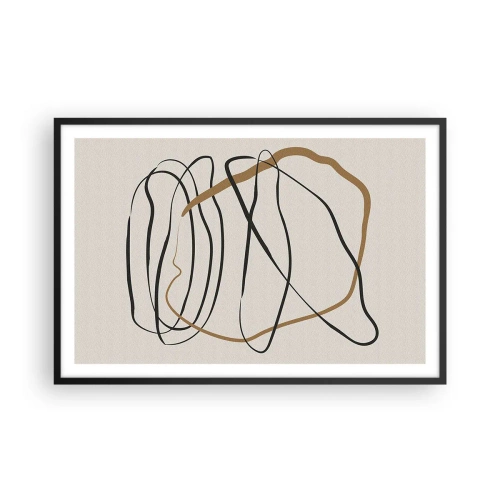 Poster in black frame - Composition - Dance of Possession - 91x61 cm