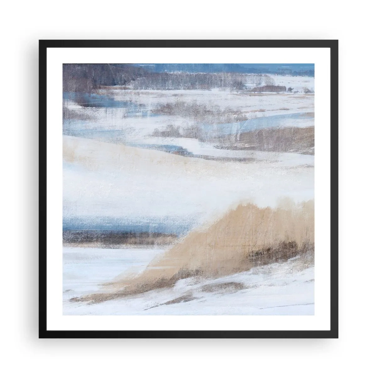 Poster in black frame - Winter Composition - 60x60 cm