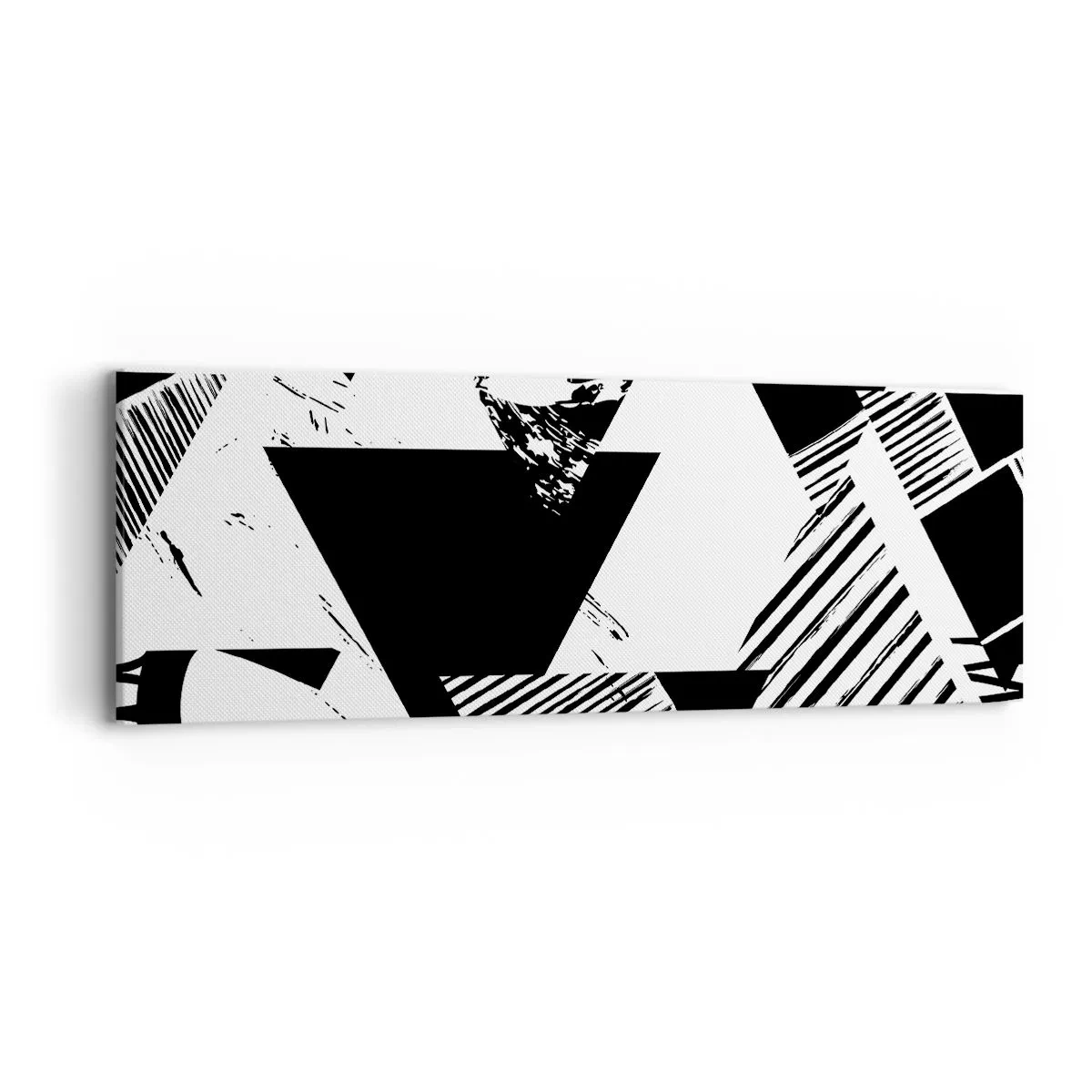 Canvas picture - Rain of Triangles - 90x30 cm