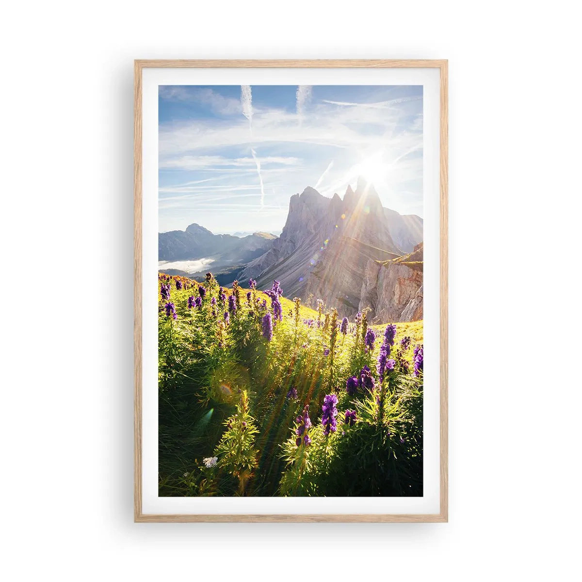 Poster in light oak frame - Secret Life of Herbs - 61x91 cm