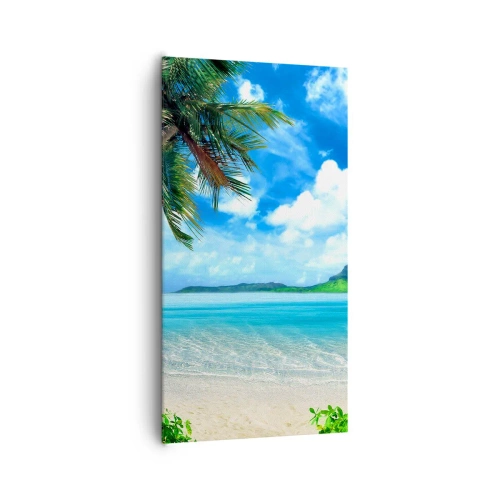 Canvas picture - Blue Tropics - 65x120 cm