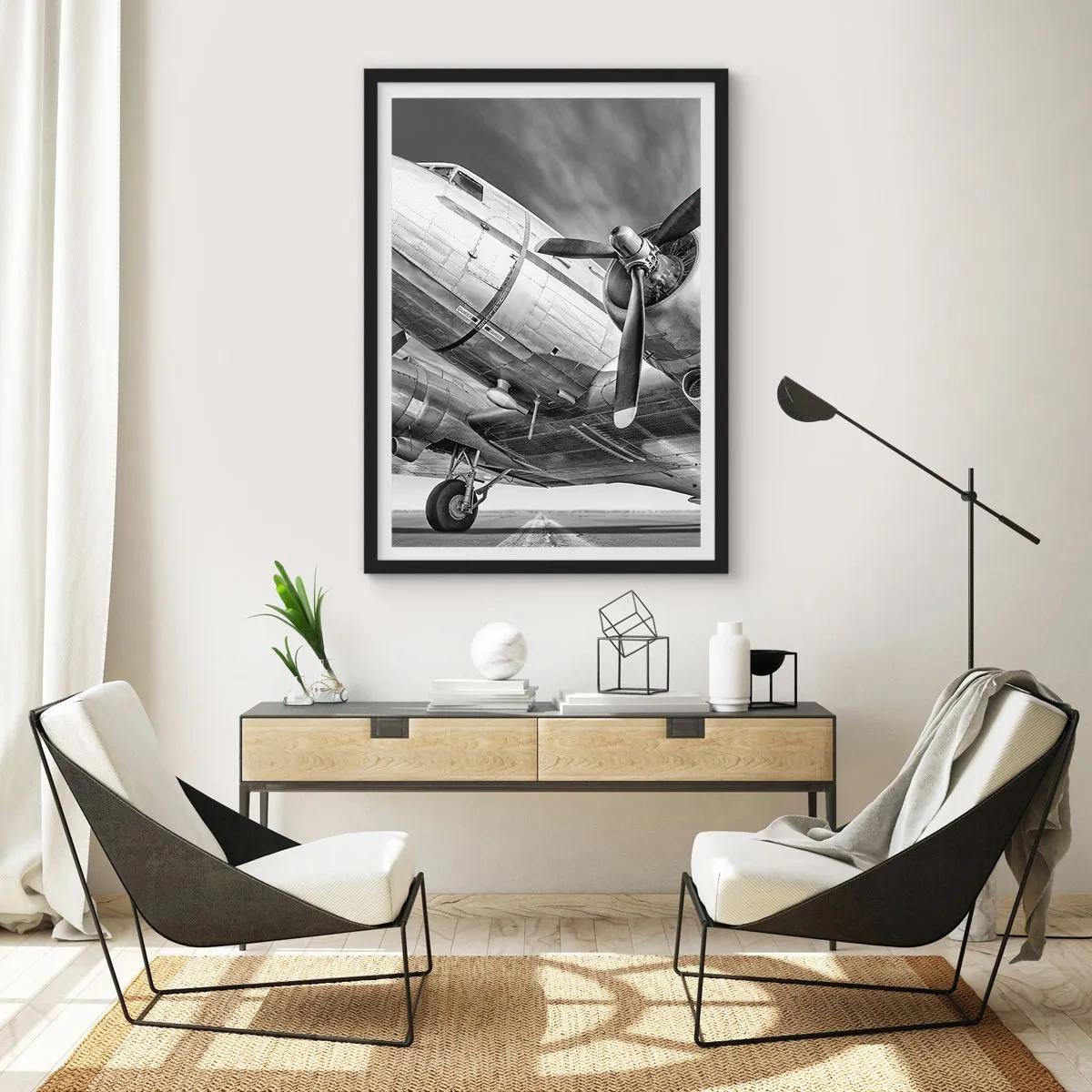 Poster in black frame - Always Ready to Fly - 70x100 cm