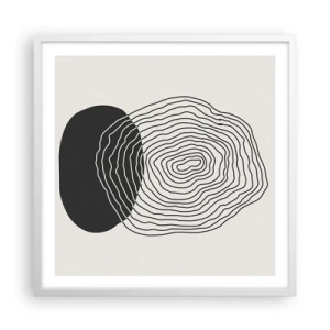 Poster in white frmae - Durability and Vibration - 60x60 cm