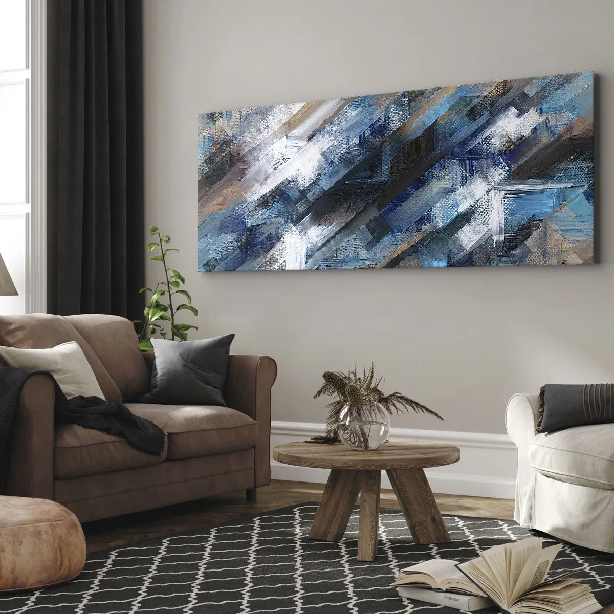Canvas picture - On the Blue Slant - 160x50 cm