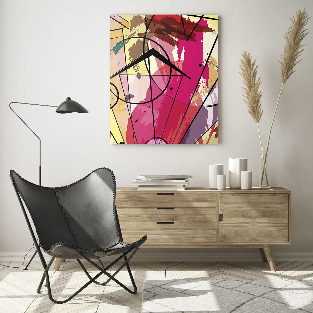 Glass picture - Explosion  - 50x70 cm