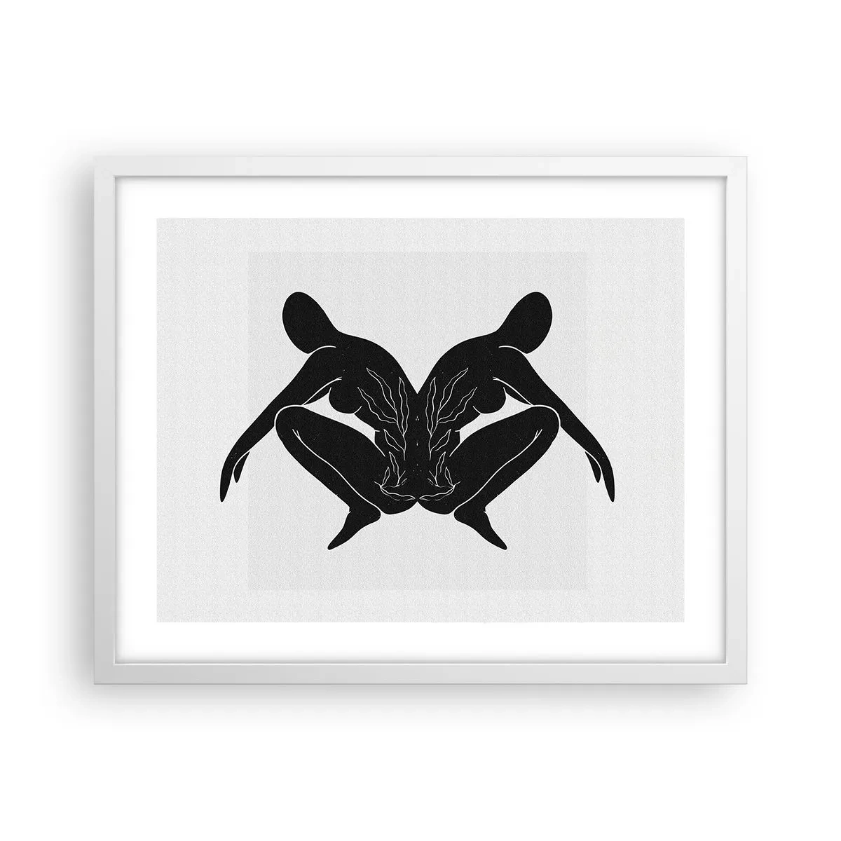 Poster in white frmae - Mutual Soul - 50x40 cm