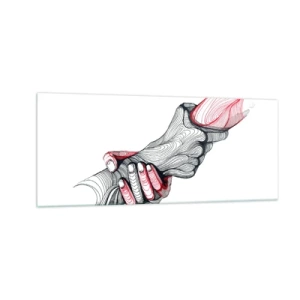 Glass picture - You Are in Good Hands - 100x40 cm