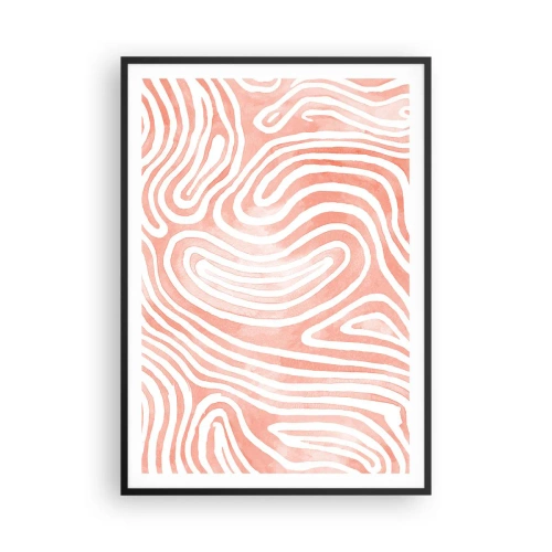 Poster in black frame - In a Coral Maze - 70x100 cm