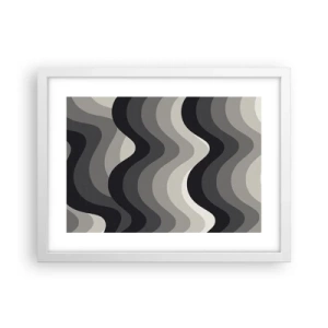Poster in white frmae - Wave after Wave - 40x30 cm