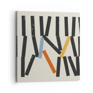 Canvas picture - Domino - Composition - 70x70 cm