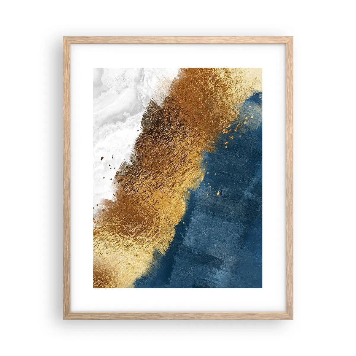 Poster in light oak frame - Colours of Summer - 40x50 cm