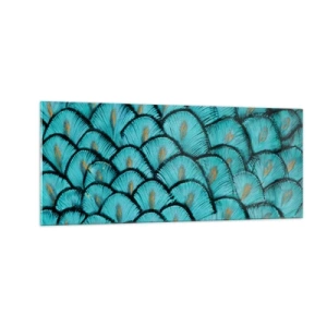 Glass picture - Great Feather Gala - 100x40 cm